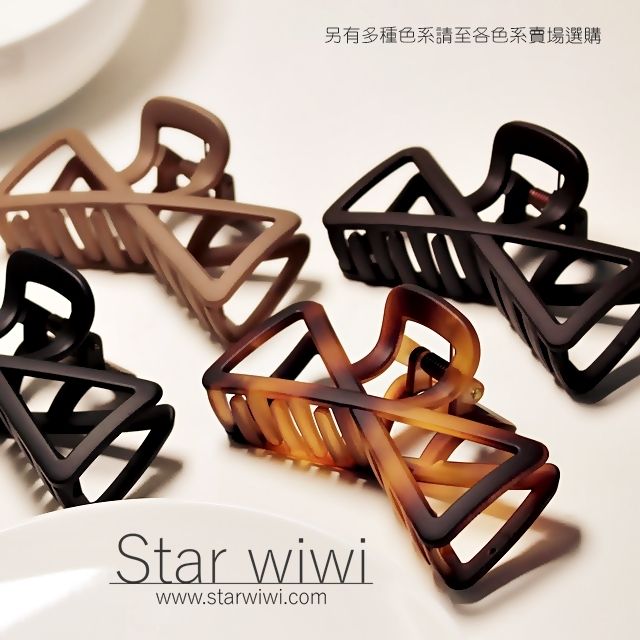 Star wiwi 經典時尚蝴蝶結造型霧面大抓夾《4入組》《多色款》 ( 髮飾 髮夾 鯊魚夾 )