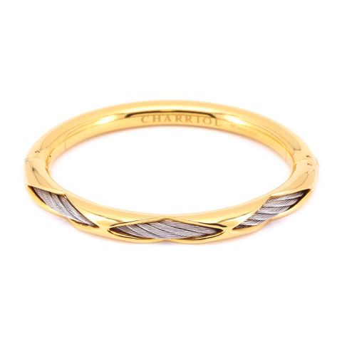 CHARRIOL 夏利豪 Celtic Dream Bangle 鏤空設計鋼索手環