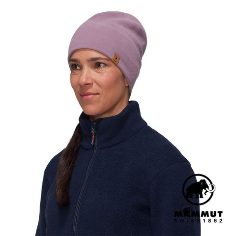 MAMMUT 長毛象 Fleece Beanie Logo輕盈柔軟保暖毛帽 波動紫 #1191-00541