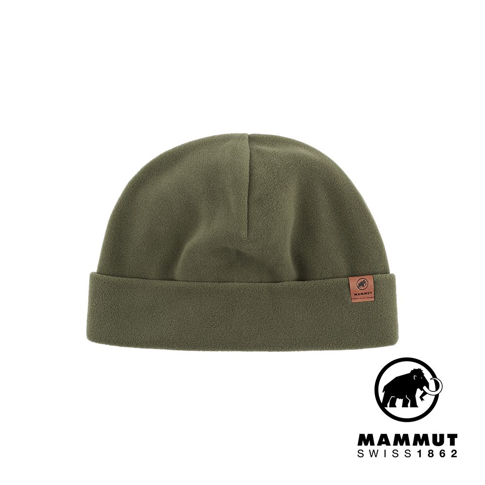 MAMMUT 長毛象 Fleece Beanie Logo輕盈柔軟保暖毛帽 沼澤綠 #1191-00541