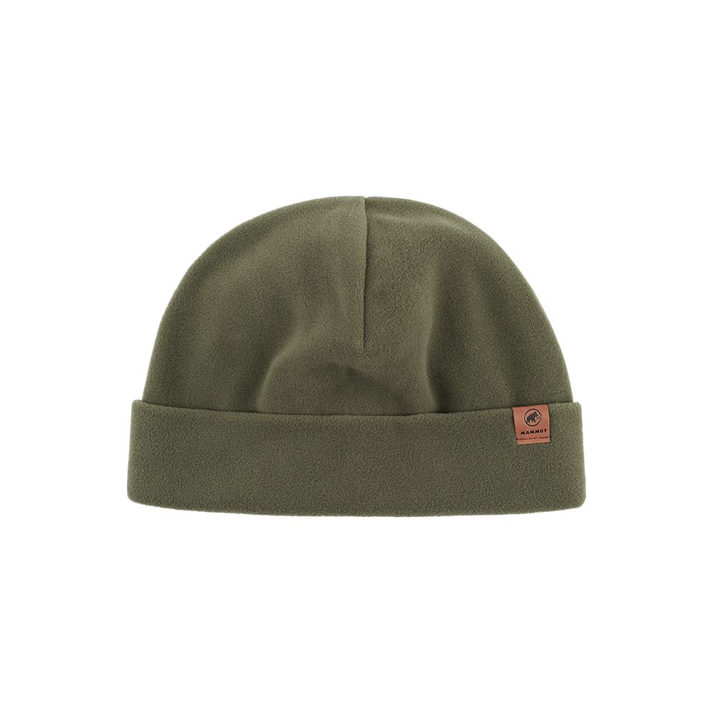 MAMMUT 長毛象 Fleece Beanie Logo輕盈柔軟保暖毛帽 沼澤綠 #1191-00541