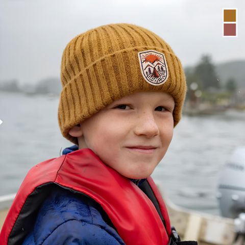 【Sunday Afternoons】兒童 布章壓克力針織保暖帽 Kids Feel Good Beanie (M/L)