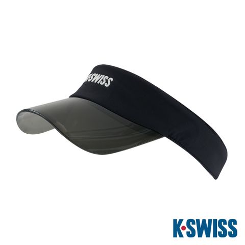 K-SWISS Visor 空頂網球帽 -正黑色