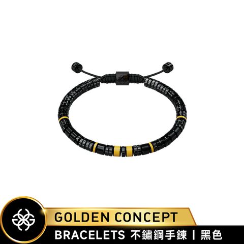 Golden Concept BRACELETS 316不鏽鋼手鐲 手鍊 黑色 JB-EV19-BK-YL