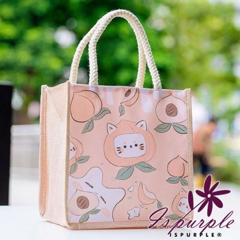 【iSPurple】繽紛動物 輕巧牛津外出購物手提袋/顏色可選