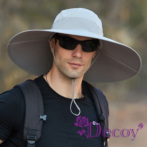 【Decoy】外出透氣 登山釣魚防曬漁夫遮陽帽/顏色可選