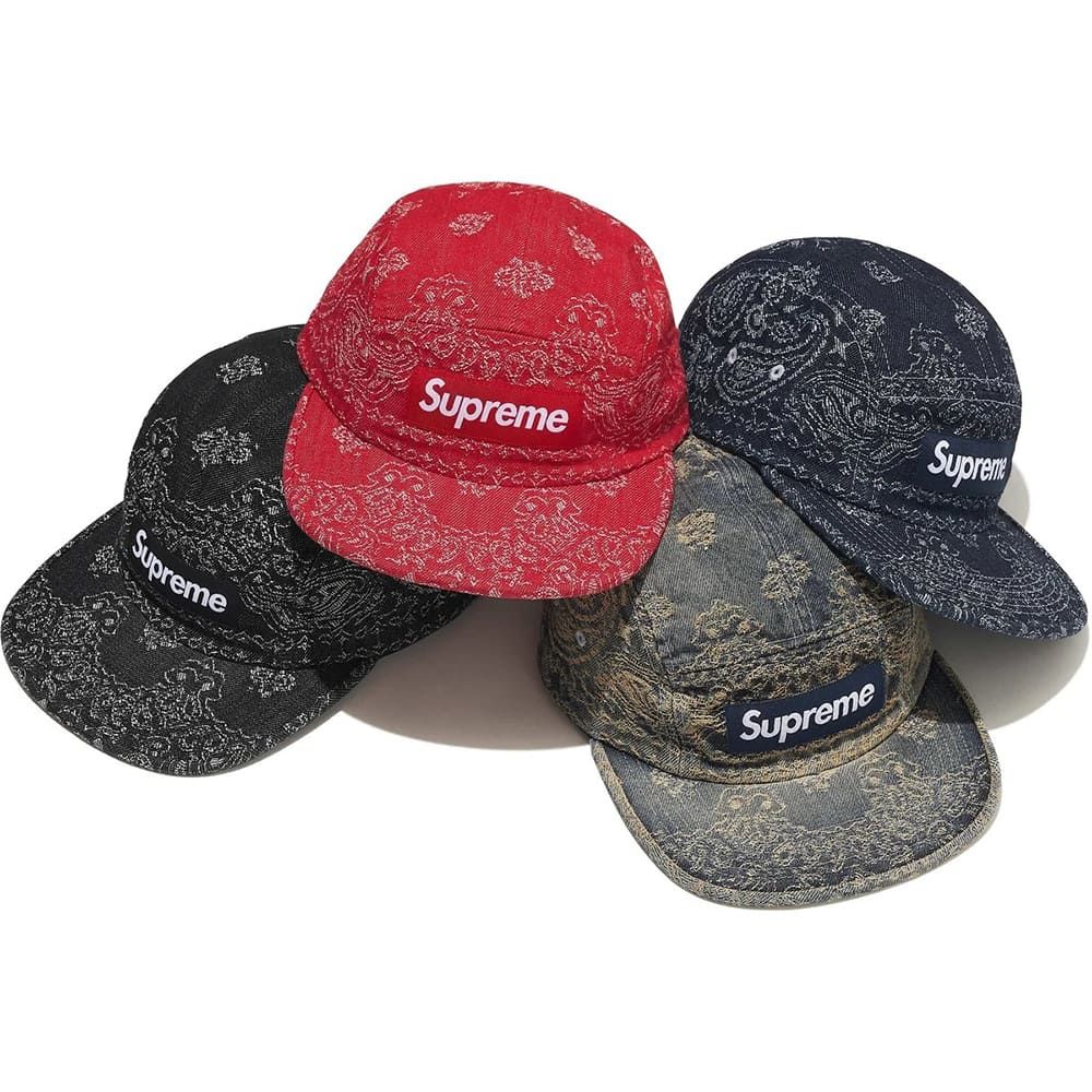 Supreme Woven Pattern Camp Cap (FW22) - $54
