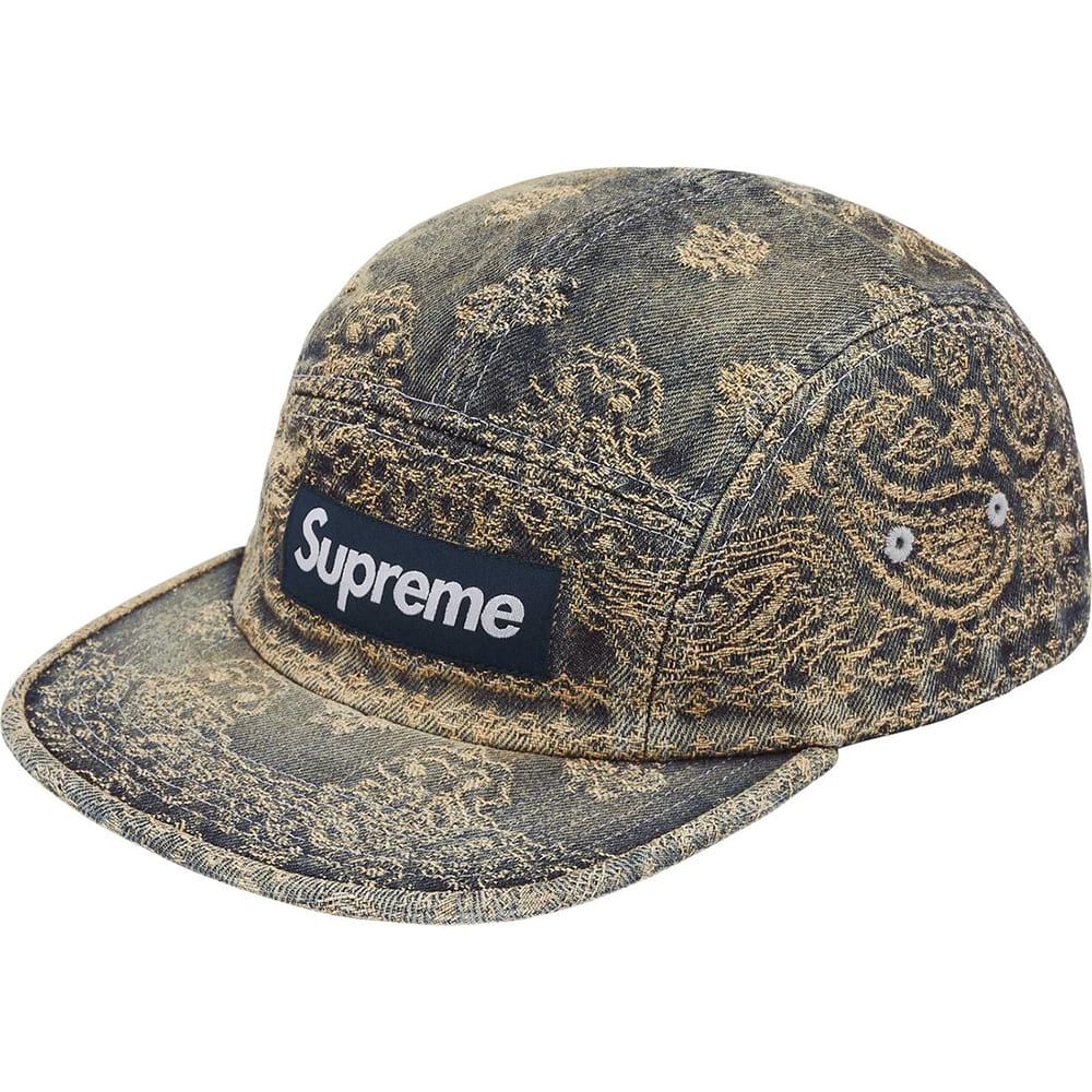 Supreme SS25 Week7 Bandana Jacquard Denim Camp Cap 四色丹寧