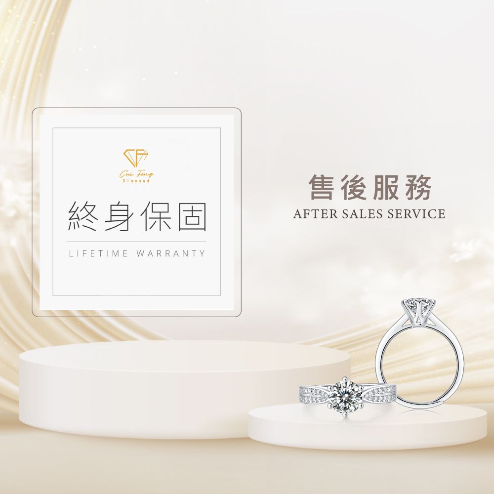 CF 鑽飾 男戒 莫桑鑽 簡約男戒 1克拉鑽戒 戒指