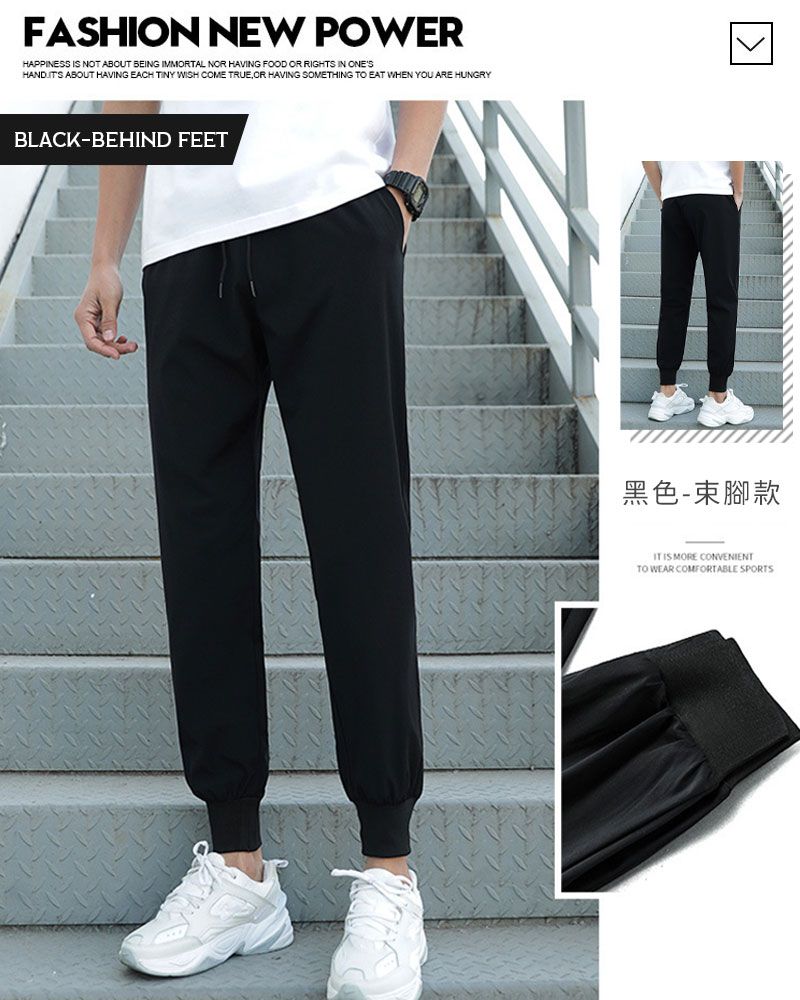 FASHION NEW POWERHAPPINESS IS NOT ABOUT BEING IMMORTAL  HAVING FOOD OR RIGHTS IN ONESHAND  ABOUT HAVING EACH TINY WISH COME TRUE OR HAVING SOMETHING TO EAT WHEN YOU ARE HUNGRYBLACK-BEHIND FEET黑色-束腳款IT IS MORE CONVENIENTTO WEAR COMFORTABLE SPORTS