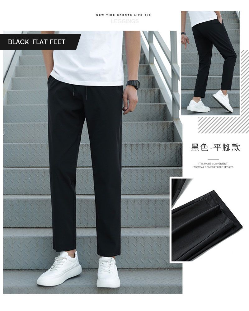 BLACK-FLAT FEETNEW TIDE SPORTO LIFE LEGGINGS黑色-平腳款IT IS MORE CONVENIENTTO WEAR COMFORTABLE SPORTS