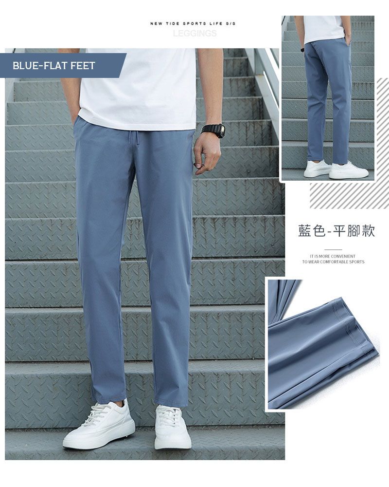 BLUE-FLAT FEETNEW   LIFE LEGGINGS藍色-平腳款IT IS MORE CONVENIENTTO WEAR COMFORTABLE SPORTS