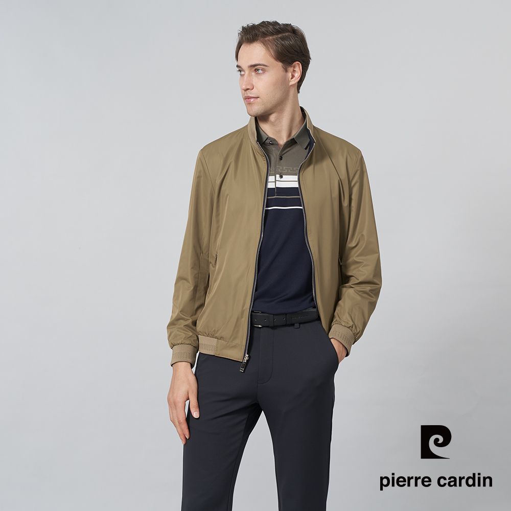 Pierre Cardin 皮爾卡登 男裝 都會休閒立領雙面穿鋪棉夾克外套-丈青色 (5245703-38)