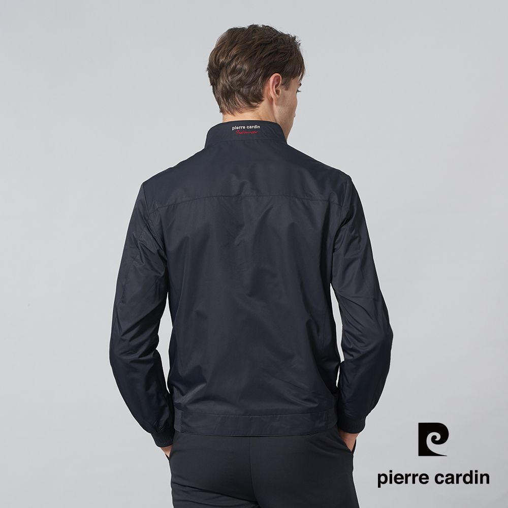 Pierre Cardin 皮爾卡登 男裝 都會休閒立領雙面穿鋪棉夾克外套-丈青色 (5245703-38)