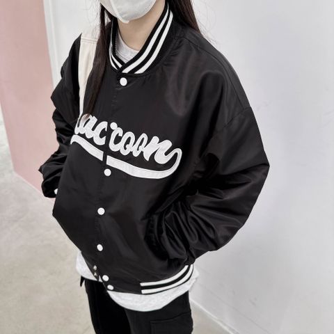 【AMERO】男裝 女裝 棒球外套 刺繡英文字 情侶裝
