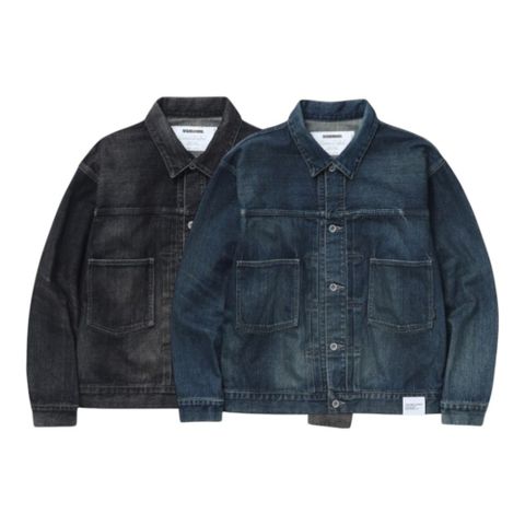Neighborhood Neighborhood Washed Denim Type-2 牛仔外套 破壞水洗 黑 藍 夾克 251XBNH-JKM02