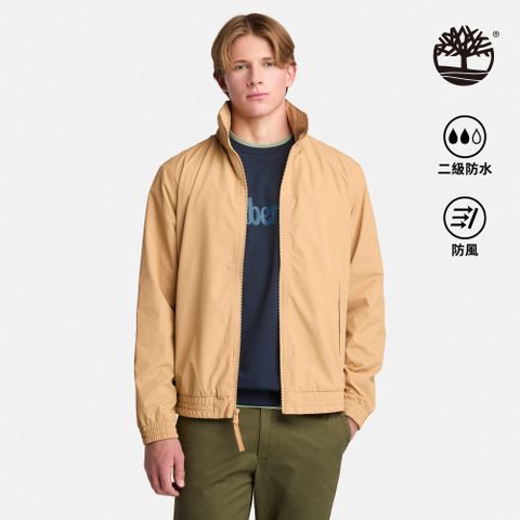 Timberland 男款淺小麥色防潑水飛行外套|A6ATGEH3
