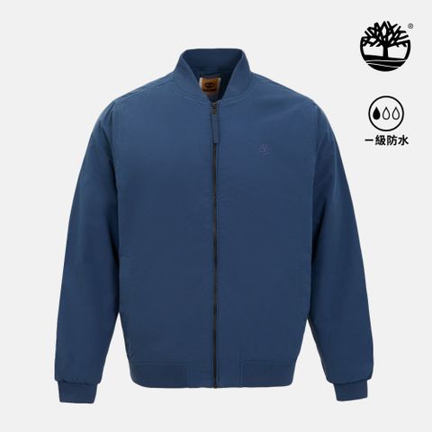 Timberland 男款藍色防潑水飛行外套|A5M9TEYO