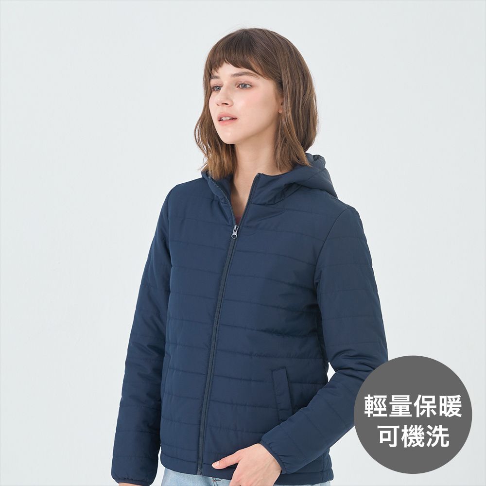 GIORDANO 佐丹奴 女裝連帽外套 E-care輕暖系列-多色任選