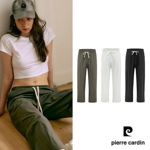 【pierre cardin 皮爾卡登】女款 速乾闊腿長褲 (8257886)
