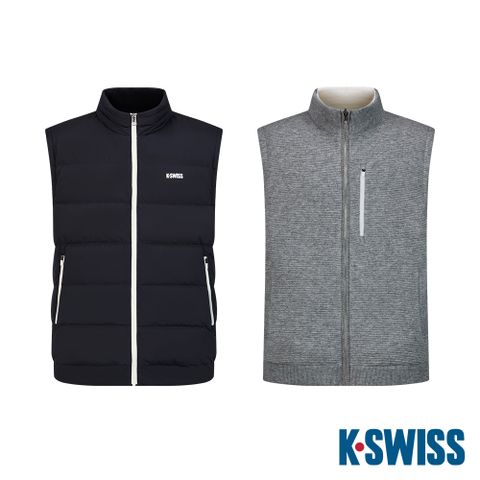 K-SWISS Down Vest 雙面羽絨背心(質感生活系列)-兩色任選