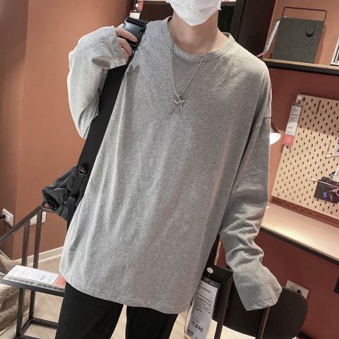 【AMERO】男女款 長袖薄長T 寬大版型 情侶裝