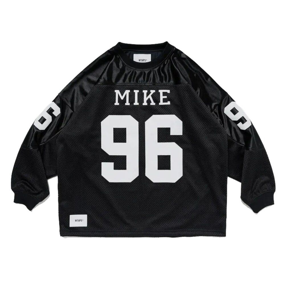 Wtaps 2025SS WTAPS NETMINDER / LS / POLY BLACK 黑色球衣長T
