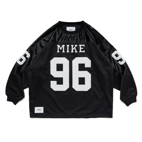 2025SS WTAPS NETMINDER / LS / POLY BLACK 黑色球衣 長T 251ATDT-CSM23