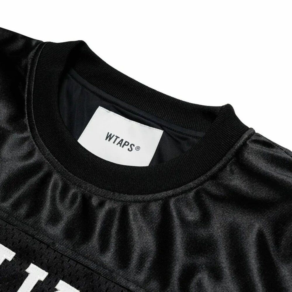 Wtaps 2025SS WTAPS NETMINDER / LS / POLY BLACK 黑色球衣長T