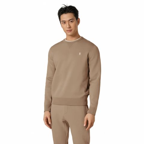 Polo Ralph Lauren RL 熱銷刺繡小馬大學T恤 上衣-泰奶色