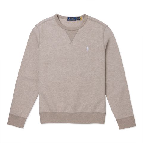 Polo Ralph Lauren RL 熱銷刺繡小馬大學T恤 上衣-奶茶色