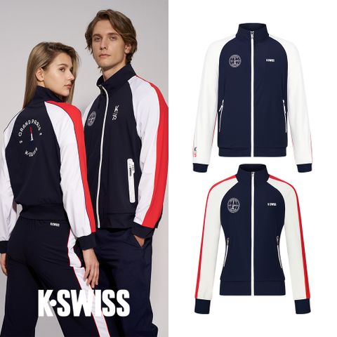 K-SWISS Knit Jacket 立領外套(專業運動系列)-兩款任選