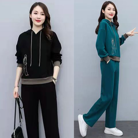 【韓國K.W.】KQM4279現貨韓國進口美學可愛小香風運動套裝(休閒套/衛衣/長袖長褲)