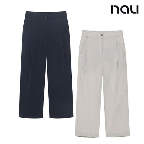 【nau】女 WORKATION七分寬褲(2色)-透氣涼爽 吸濕排汗 休閒褲|NUEB1WP201