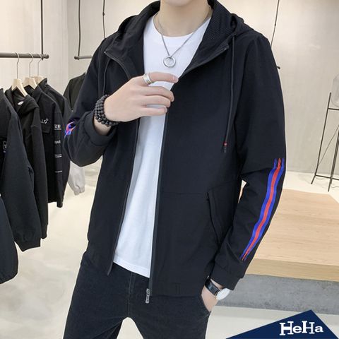 【HeHa】新款防風透氣連帽夾克 三色