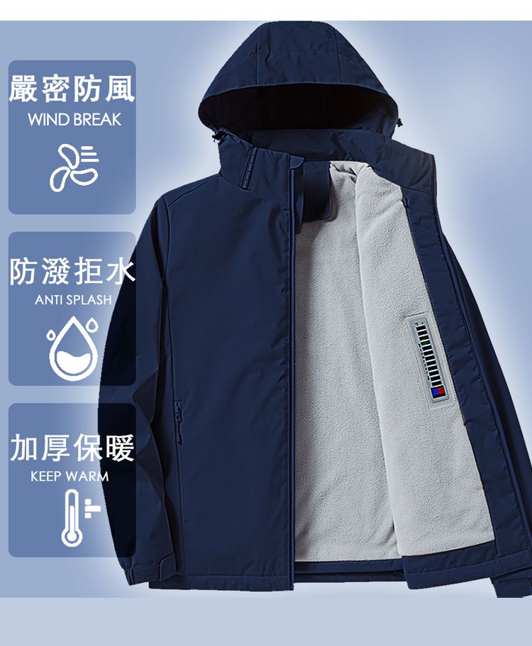 嚴密防風WIND BREAK防潑拒水ANTI SPLASH加厚保暖KEEP WARM