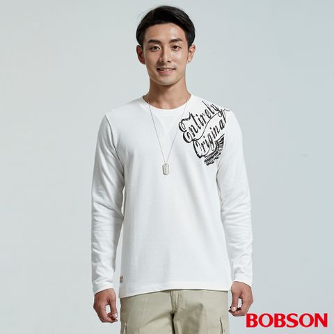 BOBSON 男款彈性印圖上衣(35044-80)