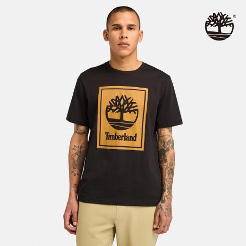 Timberland 男款黑色大LOGO短袖T恤|A69BKP56