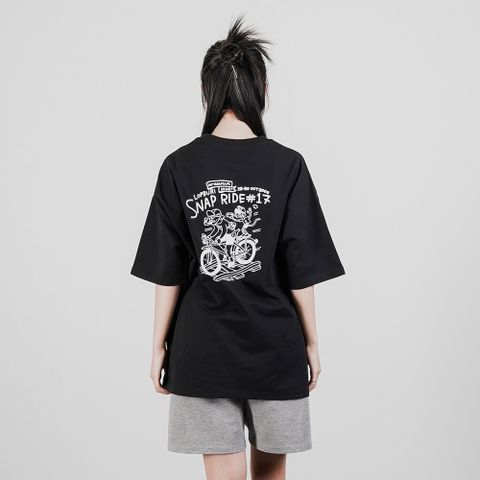 【AMERO】男裝 女裝 短袖圓領Ｔ恤 插畫風格 細絨布 情侶裝