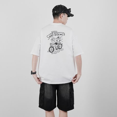 【AMERO】男裝 女裝 短袖圓領Ｔ恤 插畫風格 細絨布 情侶裝