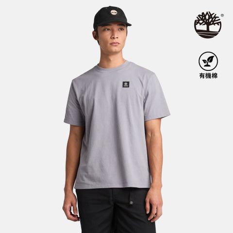 Timberland 男款灰色徽章LOGO短袖T恤|A42P5EOM