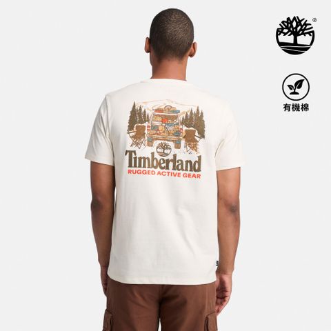 Timberland 男款白色休閒短袖T恤|A6AAUCM9