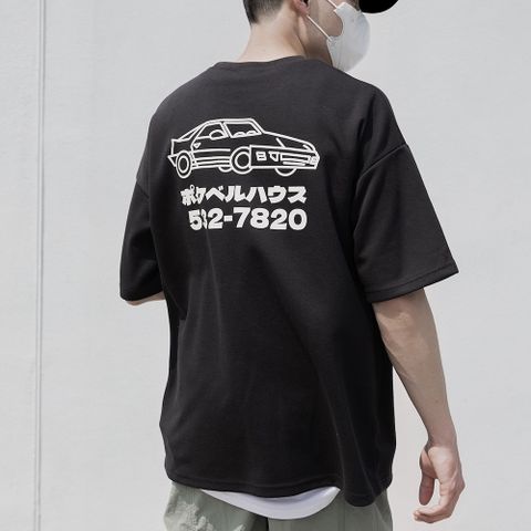 【AMERO】男裝 女裝 短袖圓領Ｔ恤 日文車 細絨布 落肩 情侶裝