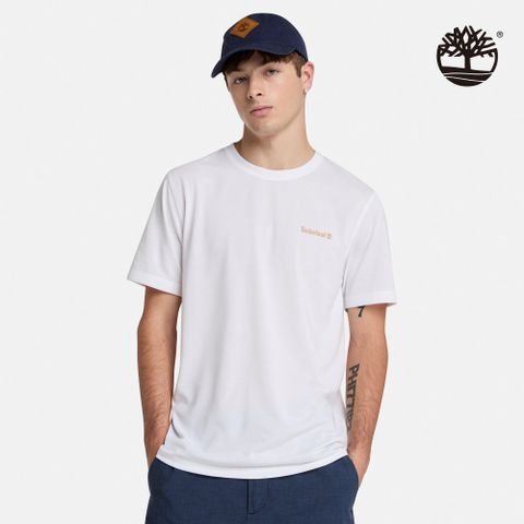 Timberland 男款白色快乾短袖T恤|A6ASV100