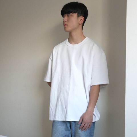 【AMERO】男裝 女裝 短袖圓領Ｔ恤 圓弧下擺 落肩 情侶裝