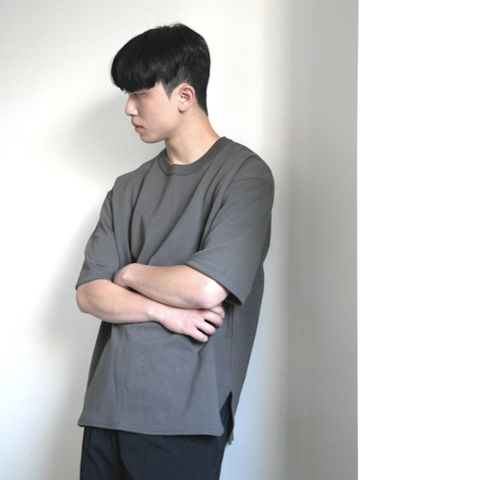 【AMERO】男裝 女裝 短袖圓領Ｔ恤 圓弧下擺 落肩 情侶裝