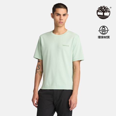 Timberland 男款薄荷綠休閒短袖T恤｜A2QB7ENE