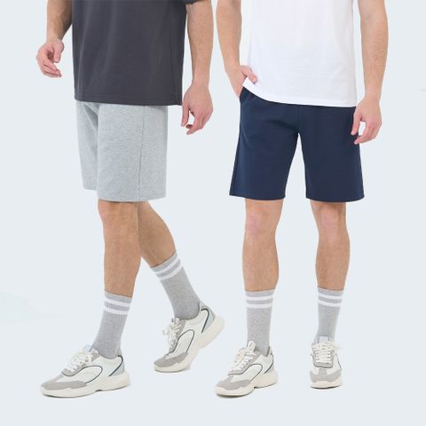 GIORDANO 男裝 輕薄鬆緊腰短褲 (多色任選)