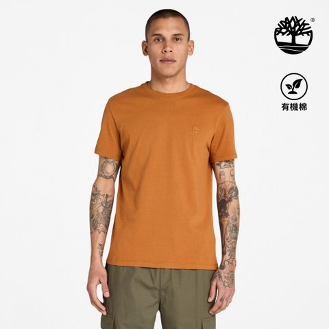 Timberland 男款亮棕色休閒短袖T恤|A2EKJC39
