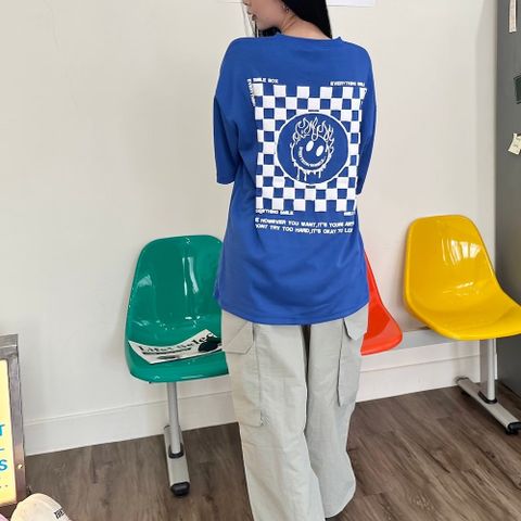 【AMERO】男裝 女裝 圓領短袖T恤 發泡印花 情侶裝